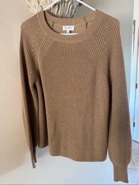 Jessica Simpson Camel Brown Crew Neck Sweater